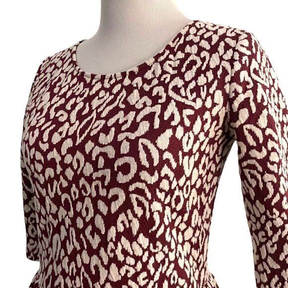 Maison Jules 3/4 Sleeve Leopard Print Dress - Picture 2 of 15
